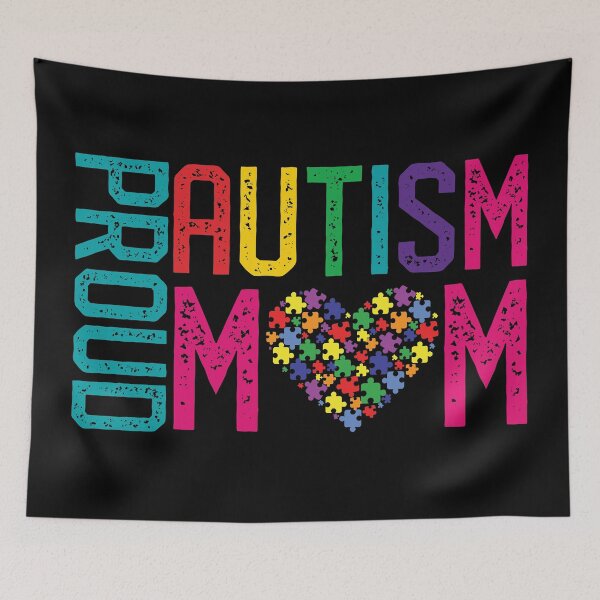 Item preview, Proud Autism Mom Autism Awareness Day Months designed and sold by mrsmitful.