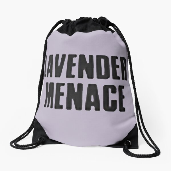 Vingtage Lesbian Feminist "Lavender Menace" Sac à cordon