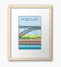 Ponte D. Luís I Gerahmtes Wandbild