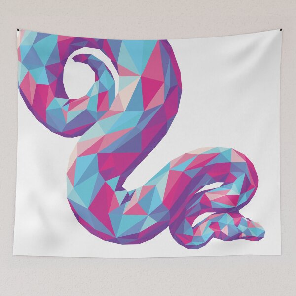 Item preview, Soft Colorful Geometric Snake designed and sold by polliadesign.