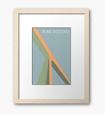 Ponte São João Gerahmtes Wandbild