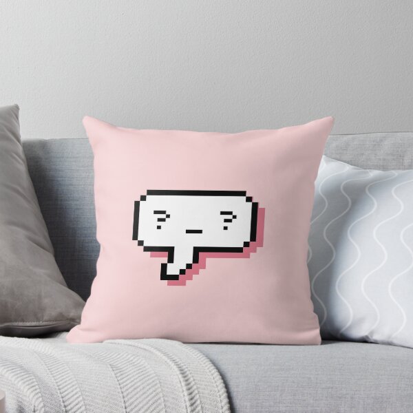 Item preview, Confused Kaomoji - Pixel Speech Bubble - (Pink) designed and sold by Bumcchi.