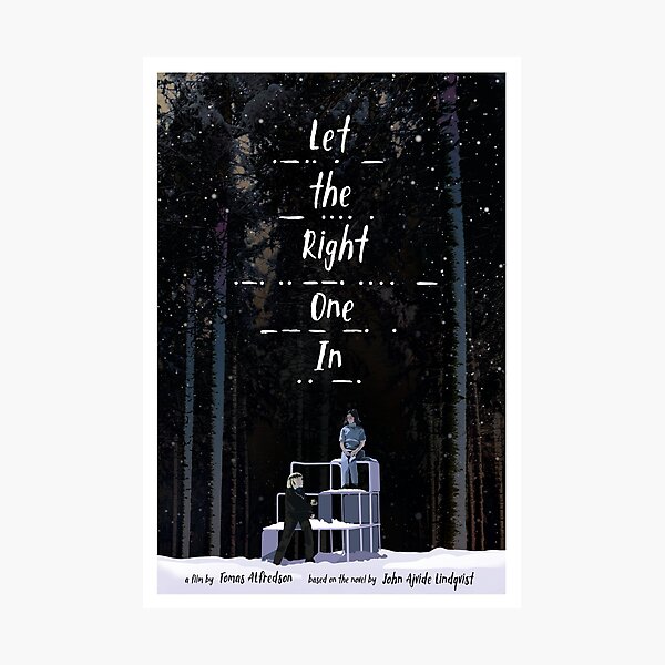Let the Right One In movie poster Photographic Print