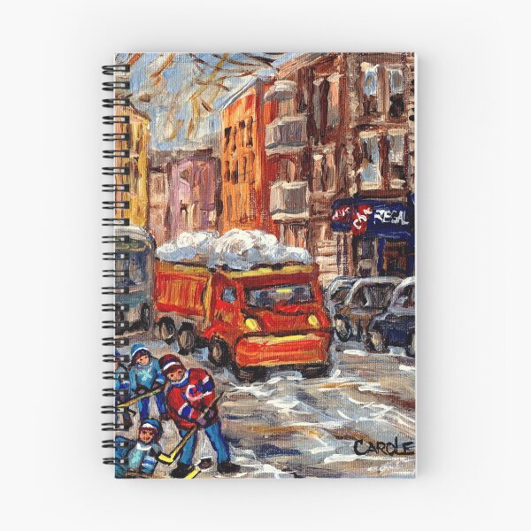 Item preview, HOCKEY ART TRAFFIC NEAR CHARLEVOIX METRO POINTE ST. CHARLES MONTREAL WINTER STREET SCENE  designed and sold by Carole  Spandau.