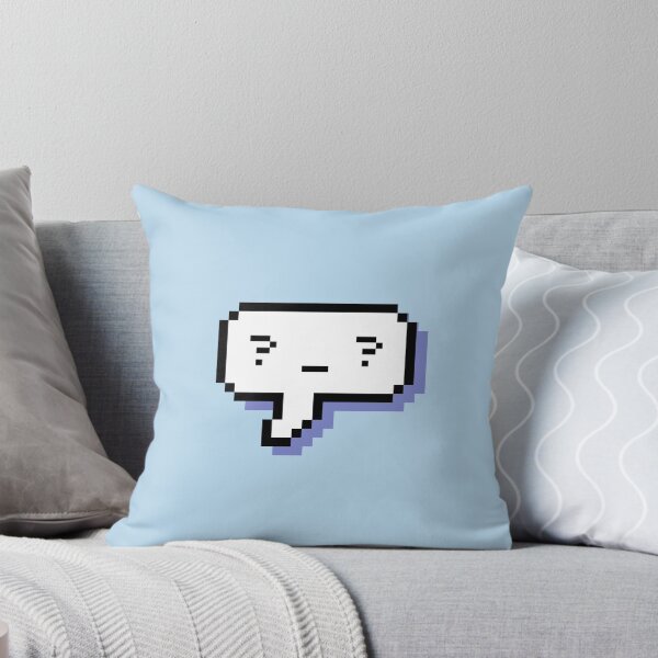 Item preview, Confused Kaomoji - Pixel Speech Bubble - (Blue) designed and sold by Bumcchi.