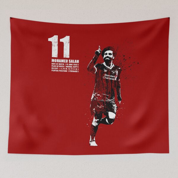 Item preview, Soccer art / Salah 003 on red designed and sold by designwowow.