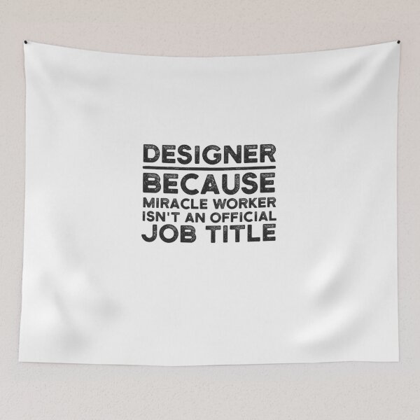 Item preview, Designer Because Miracle Worker Isn't An Official Job Title designed and sold by UneDesigns.