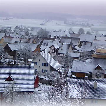 Artwork thumbnail, Frosted Rooftops by Vaengi