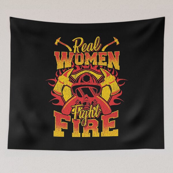Item preview, Fire Department Real Women Fight Fire design designed and sold by phoxydesign.