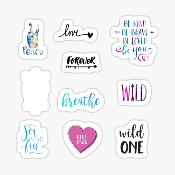 Quotes & sayings sticker pack\