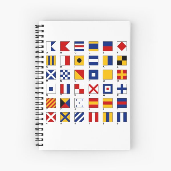 Nautical Flags Spiral Notebook