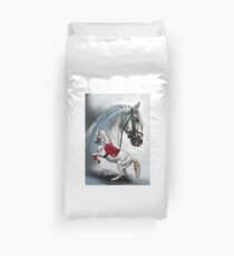 Warm-blood horse Lippizaner Duvet Cover