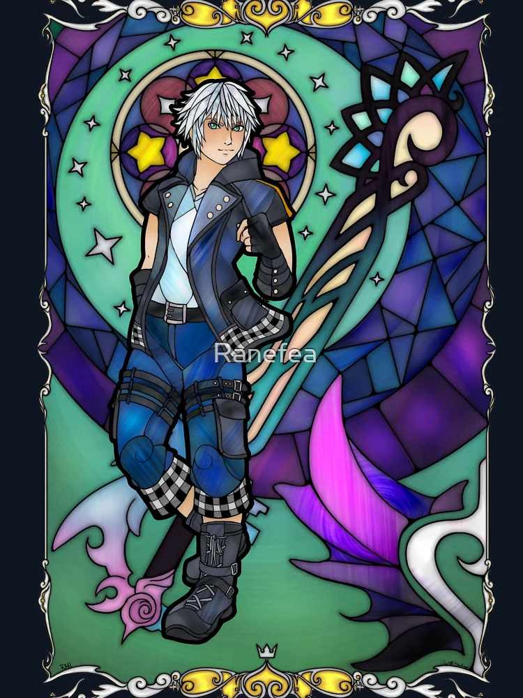 Thumbnail 6 of 6, Lightweight Sweatshirt, Stained Glass Riku designed and sold by Ranefea.
