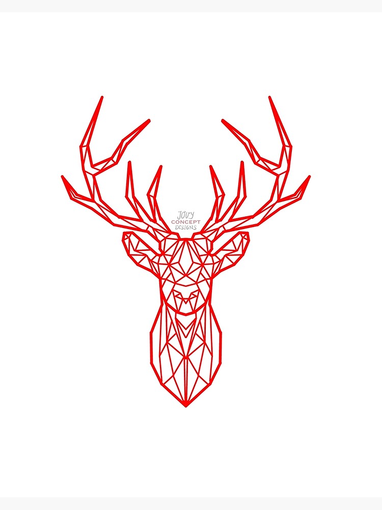 Geomoetrical deer design\