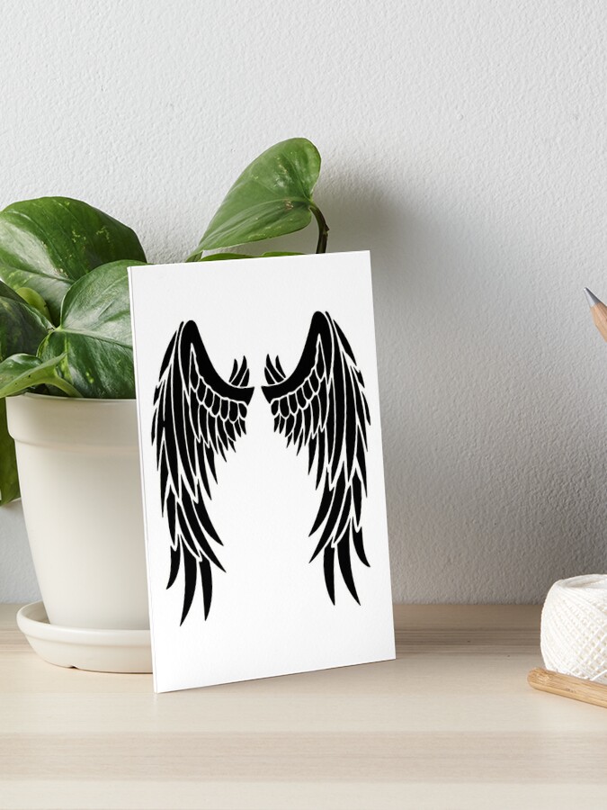 Gold Angel Wings Art Board Print for Sale by Wannabe Art