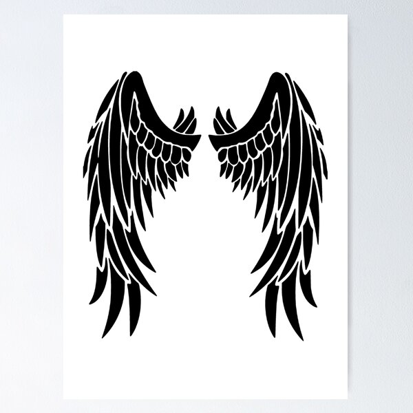 Item preview, Angel Wings BW designed and sold by Wannabe Art.