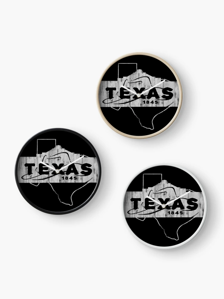 Thumbnail 3 of 4, Clock, Texas State designed and sold by EmblemThreads.