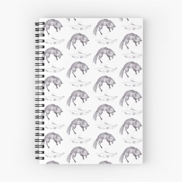 Item preview, British fox leaping in graphite designed and sold by e-victoria.