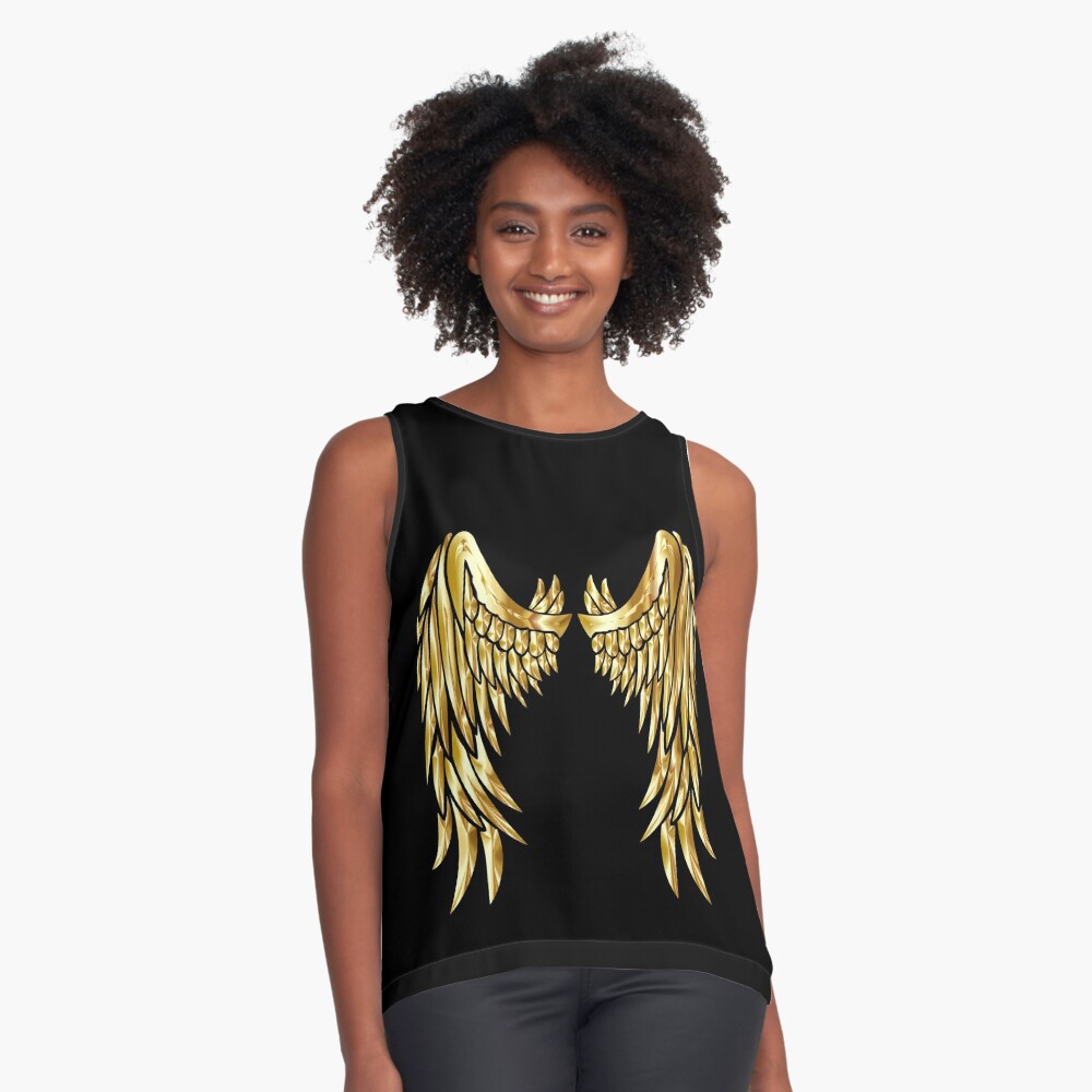 Gold Angel Wings Kids T-Shirt for Sale by Wannabe Art