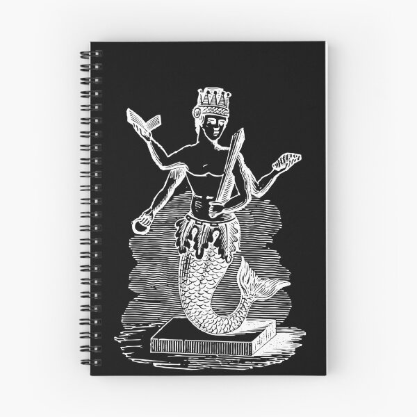 Item preview, Merman Prince Drawing (Black) Old Antique Illustration  designed and sold by freshlypeeled.