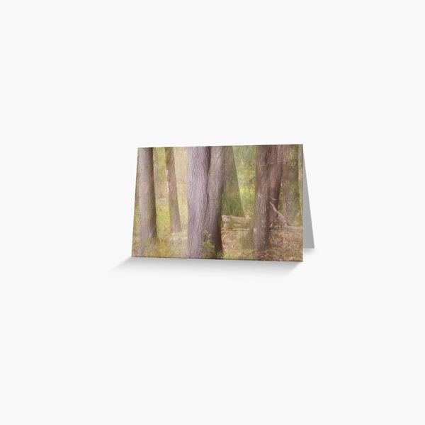 Ghostly Spring Forest Greeting Card