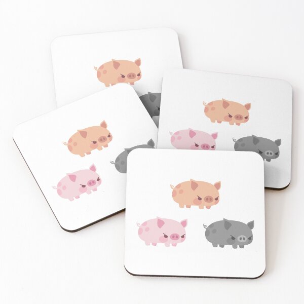 Item preview, Three grumpy little pigs designed and sold by Petits Pixels.