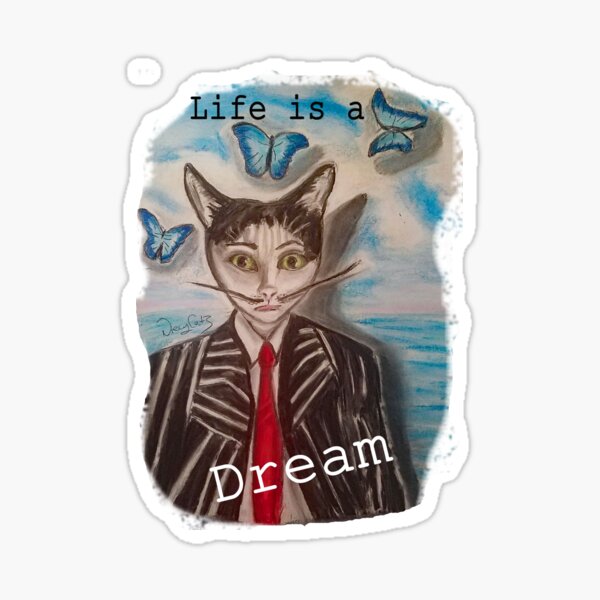 The Surrealist Cat Sticker