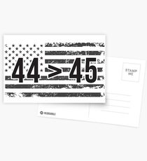 44th president greater than 45th sticker decal anti trump Obama 44 44/>45