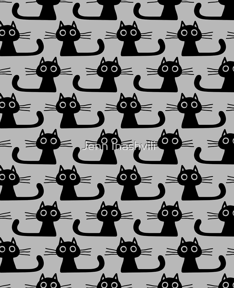 Cutie Kitty Cat Wide Eyed Black Kitten Sticker for Sale by Jenn Inashvili