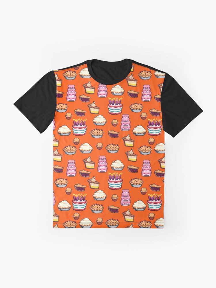 Alternate view of Pastry Pixel Pattern Graphic T-Shirt
