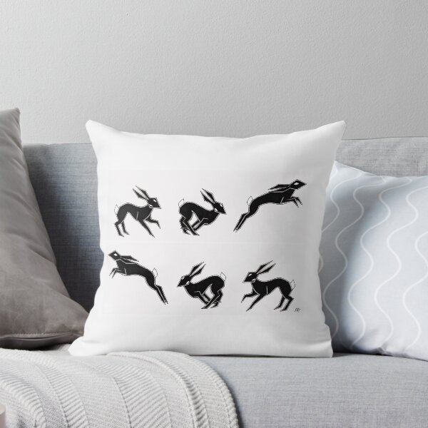 Aperçu de l'œuvre Jumping hare créée et vendue par WordMagpie.