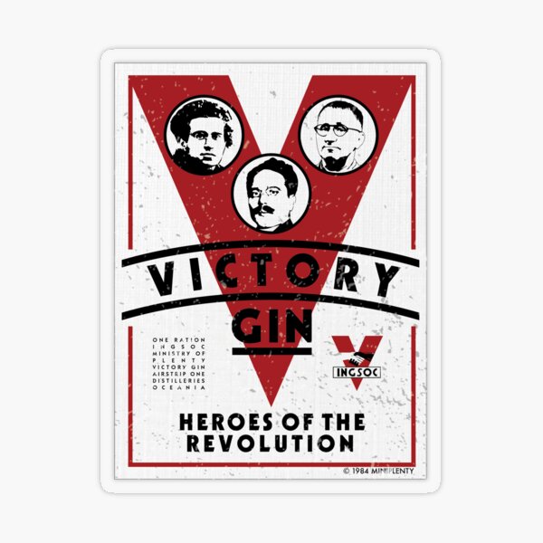 Item preview, INGSOC Victory Gin designed and sold by KTmS.