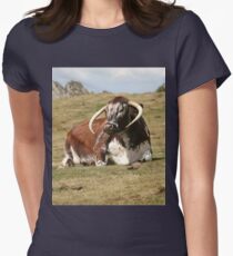 english longhorn Fitted T-Shirt