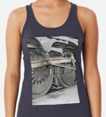 steam train wheels Racerback Tank Top