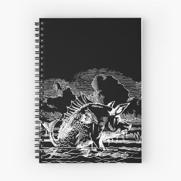 Item preview, Ocean Hog Drawing (Black) Old Antique Illustration  designed and sold by freshlypeeled.