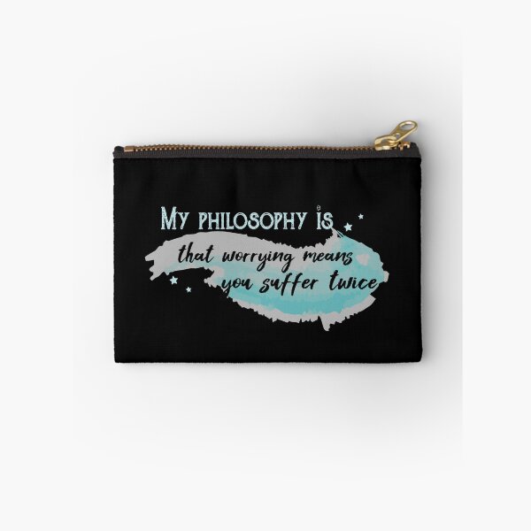 Item preview, my philosophy is that worrying means you suffer twice | bookrebels | magic | wizard designed and sold by Bookrebels.
