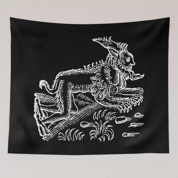 Item preview, Turning Werewolf Drawing (Black) Old Antique Illustration  designed and sold by freshlypeeled.