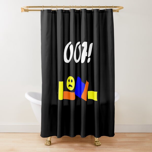 Roblox Oof No Noobs Shower Curtain By Tshirtsbyms Redbubble - roblox noob t poze shower curtain by avemathrone