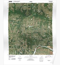 USGS TOPO Map Texas OK Kemp 20100614 TM Poster