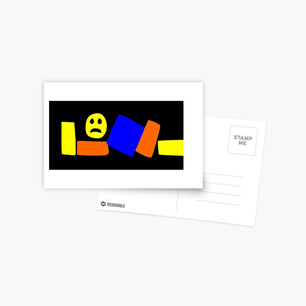 Roblox Oof No Noobs Postcard By Tshirtsbyms Redbubble - oof noobs roblox