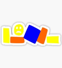 Thinknoodles Roblox Stickers Redbubble - dabbing noob roblox meme sticker by memestickersco roblox