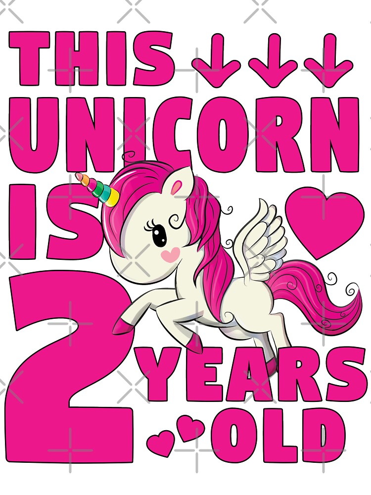 Unicorn 2nd hot sale birthday shirt