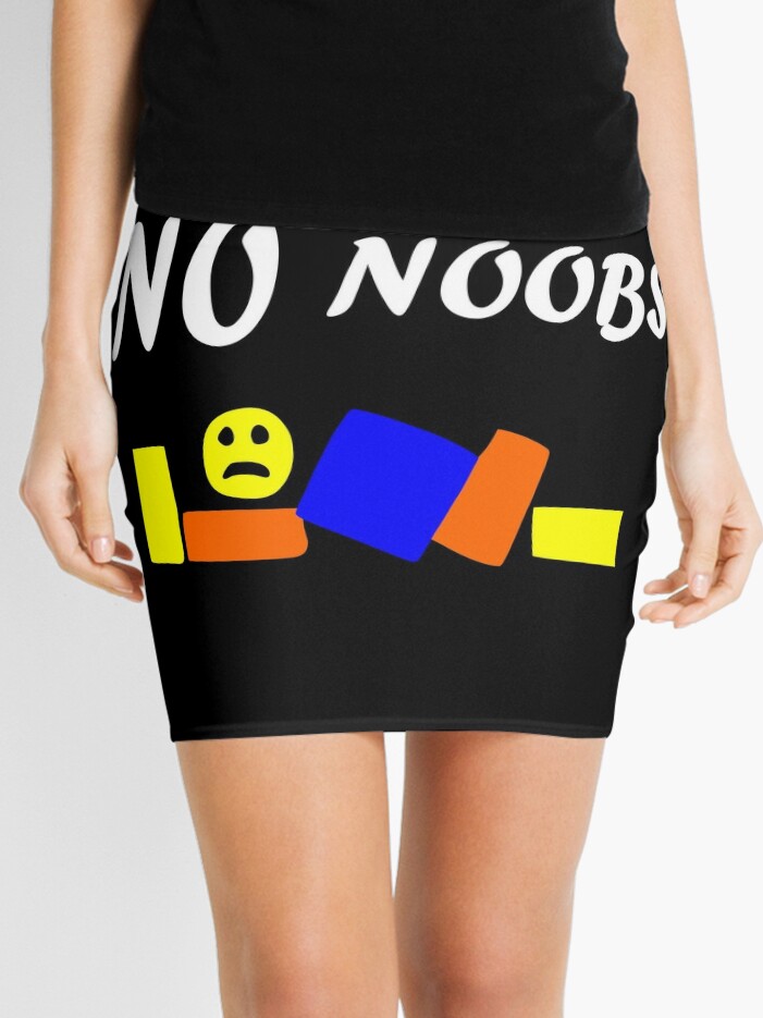 Roblox Oof No Noobs Mini Skirt By Tshirtsbyms Redbubble - mini noobs roblox