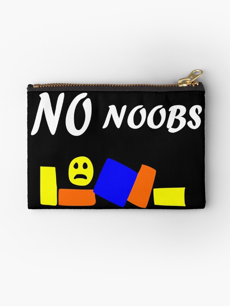 Roblox Oof No Noobs Zipper Pouch By Tshirtsbyms Redbubble