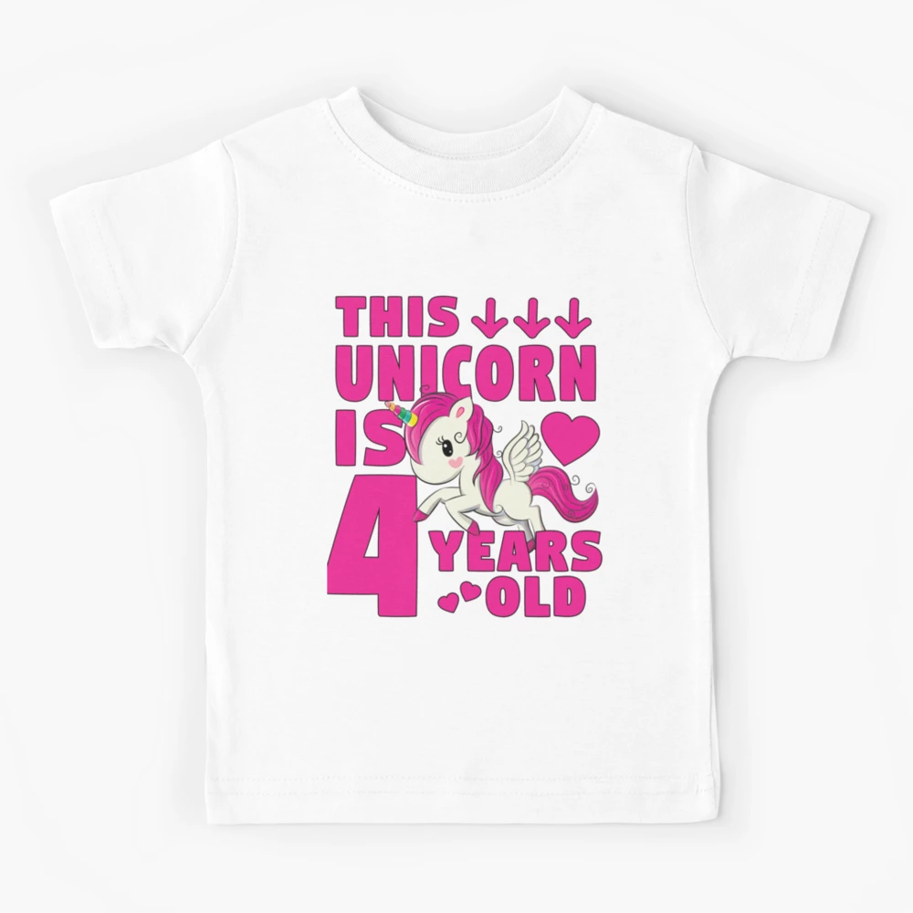 Unicorn Birthday Shirt Year Old Girl Party Gift