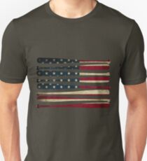Amerika Baseball Flagge Slim Fit T-Shirt