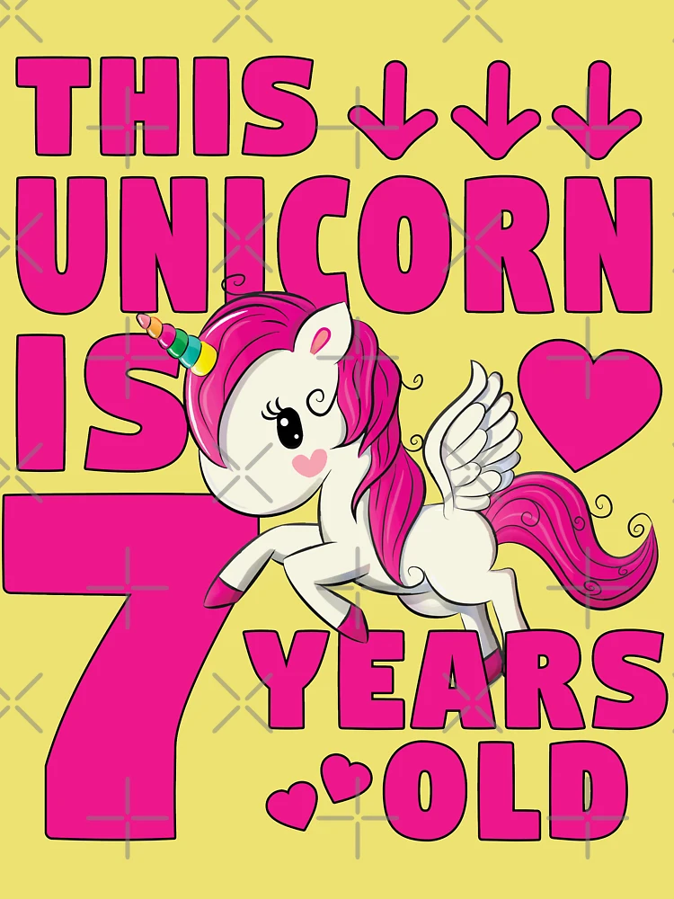 Unicorn 7th Birthday Shirt, Gift for 7 year old girl, Seventh Birthday –  Things Very Special