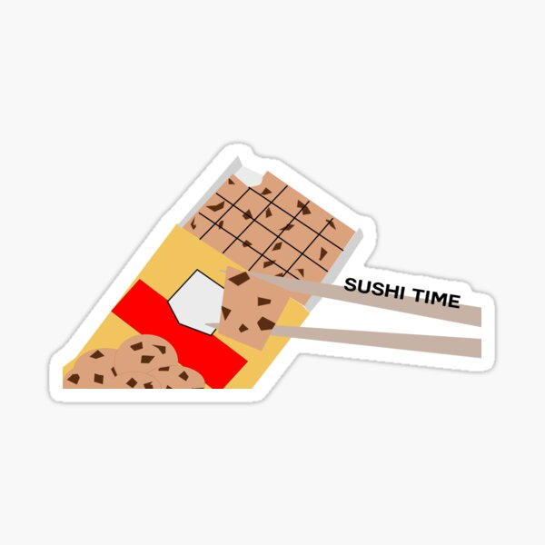 Sushi time with cookie dough Sticker