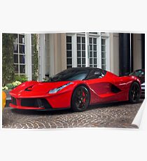 Ferrari LaFerrari In Red Poster