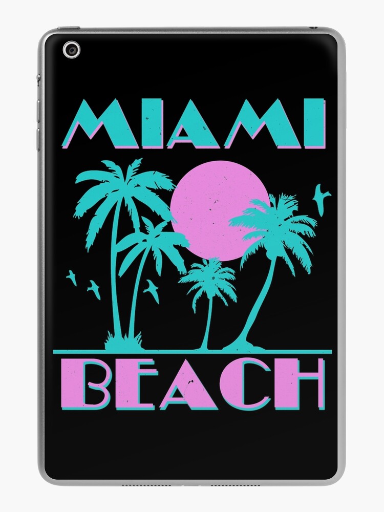 Retro Miami Beach 70s 80s Style Vintage Men Women  iPad Case & Skin for  Sale by unicornthreadz